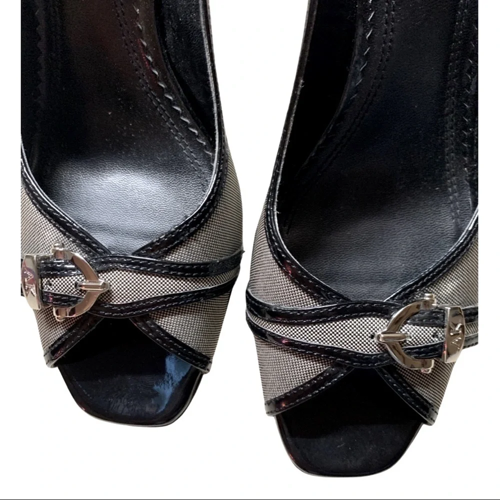 Adorable Ann Klein Peep Toe Summer Heels 👠 Size 9M
